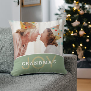 Moderne Freude der Oma 2 Fotos Kissen