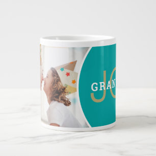 Moderne Freude-Oma-Foto Jumbo-Tasse