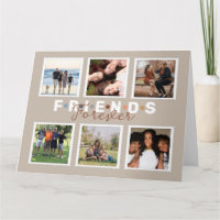 Moderne Freunde für immer Foto-Collage Andenken