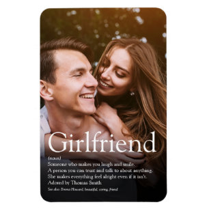 Moderne Freundin Definition Foto Magnet