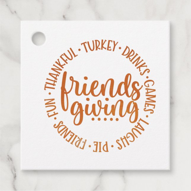 Moderne Freundschaft Geschenkanhänger (Vorderseite)