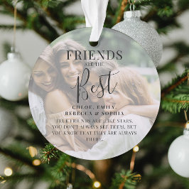 Moderne "FRIENDS" sind das beste Foto Weihnachten  Ornament