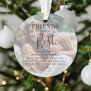Moderne "FRIENDS" sind das beste Foto Weihnachten  Ornament