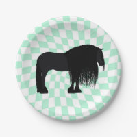Moderne Friesian Horse Illustrated