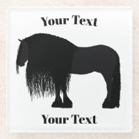 Moderne Friesian Horse Illustration