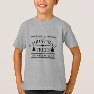 Moderne frische Weihnachts-Kiefern T-Shirt