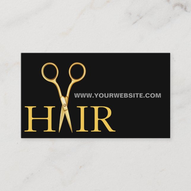 Moderne Friseursalon Stylist Business Card Visitenkarte (Vorderseite)