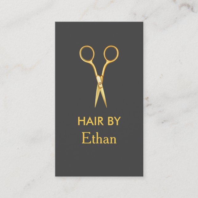 Moderne Friseursalon Stylist Business Card Visitenkarte (Vorderseite)
