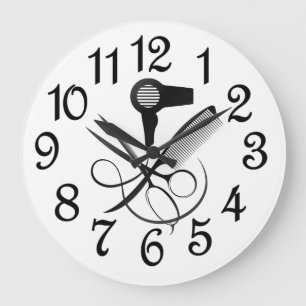 Moderne Friseursalons Große Wanduhr