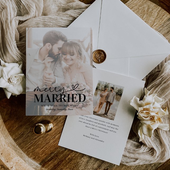 Moderne frohe und Verheiratete Foto Weihnachten (Von Creator hochgeladen)