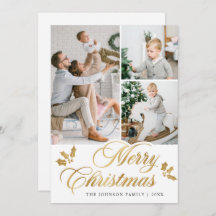 Moderne frohe Weihnachten 3 FOTO Gruß