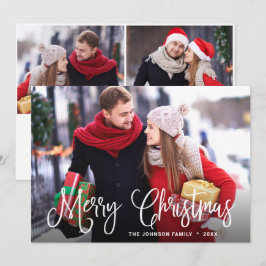 Moderne frohe Weihnachten 3 FOTO Gruß