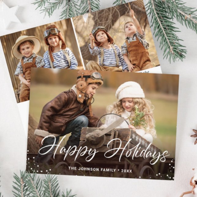 Moderne frohe Weihnachten 3 FOTO Gruß (Von Creator hochgeladen)