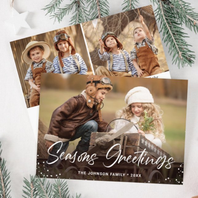 Moderne frohe Weihnachten 3 FOTO Gruß (Von Creator hochgeladen)