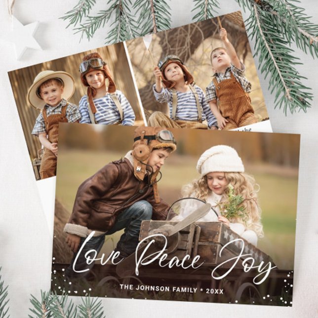 Moderne frohe Weihnachten 3 FOTO Gruß (Von Creator hochgeladen)