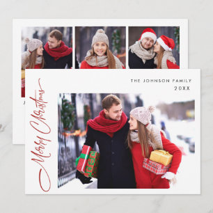 Moderne frohe Weihnachten 4 FOTO Gruß