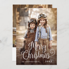 Moderne frohe Weihnachten 4 FOTO Gruß