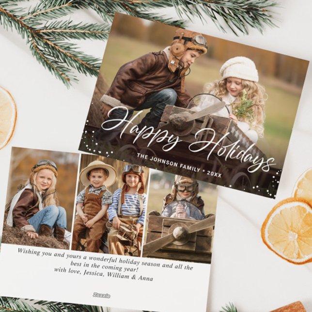 Moderne frohe Weihnachten 4 FOTO Gruß (Von Creator hochgeladen)