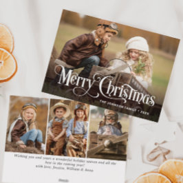 Moderne frohe Weihnachten 4 FOTO Gruß