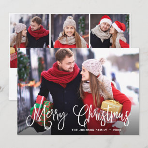 Moderne frohe Weihnachten 4 FOTO Gruß