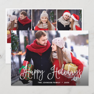 Moderne frohe Weihnachten 4 FOTO Gruß