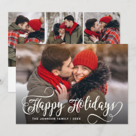 Moderne frohe Weihnachten 4 FOTO Gruß