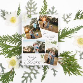 Moderne frohe Weihnachten 4 Foto Poinsettia