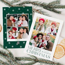 Moderne frohe Weihnachten 7 Foto Collage