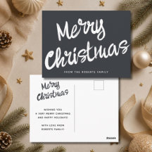 Moderne Frohe Weihnachten fett gedruckte Schrift