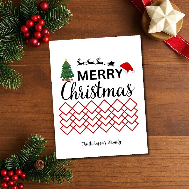 Moderne frohe Weihnachten personalisieren (Von Creator hochgeladen)