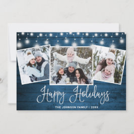 Moderne frohe Weihnachten Rustikale 3 FOTO Gruß