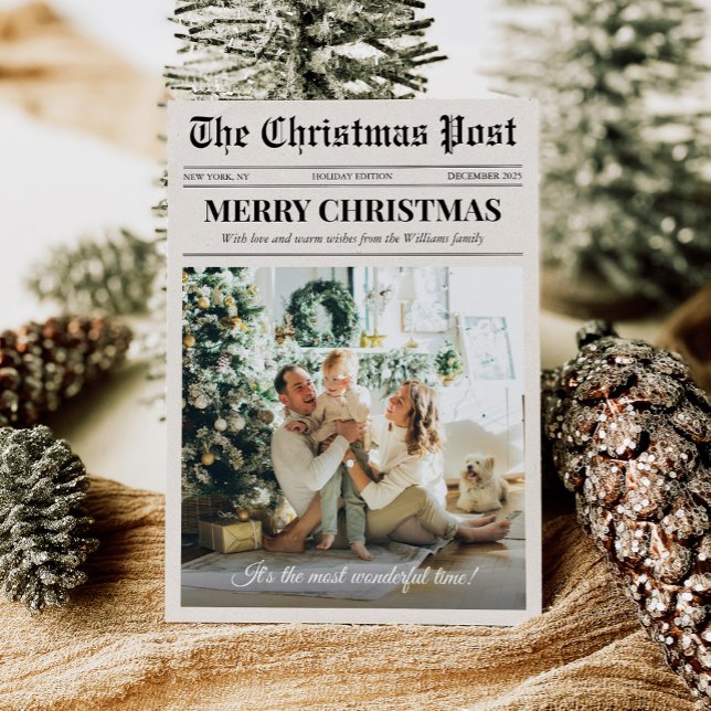 Moderne Frohe Weihnachten Zeitungsfoto (Von Creator hochgeladen)