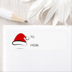 Moderne frohe Weihnachts-Weihnachtsmannmütze-Gesch