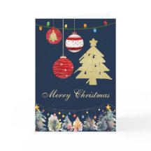 Moderne frohe Weihnachtsbäume Ornamente Schnee