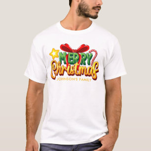 Moderne frohe Weihnachtsfrauen T-Shirt