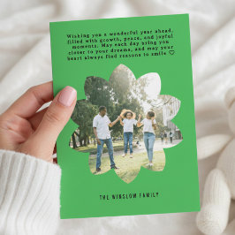 Moderne Frohes Neues Jahr Foto-Kollagenkarte | Ele Feiertagskarte