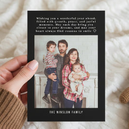 Moderne Frohes Neues Jahr Foto-Kollagenkarte | Ele Feiertagskarte