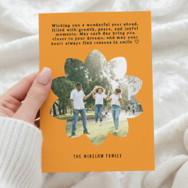 Moderne Frohes Neues Jahr Fotocollage Karte | Eleg