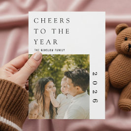 Moderne Frohes Neues Jahr Fotocollage Karte | Eleg