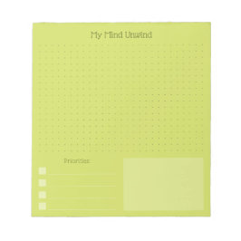 Moderne fröhliche Gehirnentleerung (Bearbeitbarer  Notizblock