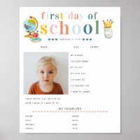Moderne, fröhliche Schrift | 1. Schultag