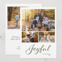 Moderne fröhliche Schrift 4 Foto Familie