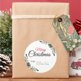 Moderne, fröhliche Weihnachtsgeschenke Sticker