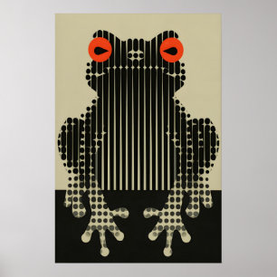 Moderne Froschkunst Grafik Pop Art Wand 1 Poster