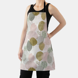 Moderne Frühlings-Botanik-All-Over-Print-Schürze Schürze
