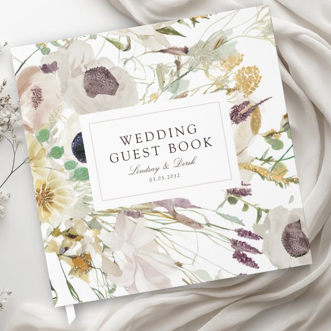 Moderne Frühlingshochzeit Gästebuch (Modern Spring Wedding Guest Book)
