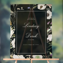 Moderne Frühlingshochzeitsbegrüßung Acrylschild