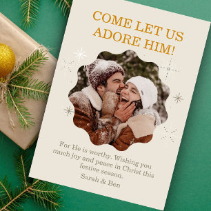 Moderne Fun Festive Faith Foto Frohe Festtage Feiertagskarte