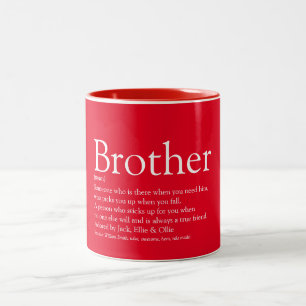 Moderne Fun Red World ist die beste Brother Defini Zweifarbige Tasse
