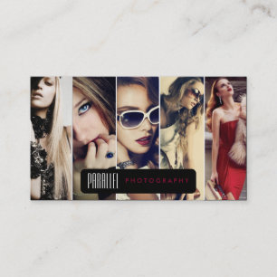 Moderne fünf Foto-Fotografie-Geschäfts-Karten Visitenkarte
